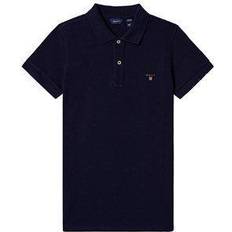 Korte ermer Pikéskjorter Gant Teen Boys Original Piqué Polo Shirt - Evening Blue (902201-433)