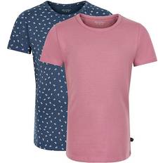 Mehrfarbig Oberteile Minymo Basic T-shirt 2-pack - Mesa Rose (3933 585)