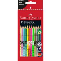 Faber-Castell Hobbymaterial Faber-Castell Colour Grip Pencil Wallet of 12