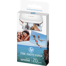 Zink fotopapir Kontorartikler HP Sprocket Zinc Photo Paper 5x7.6cm 290g/m² 20st