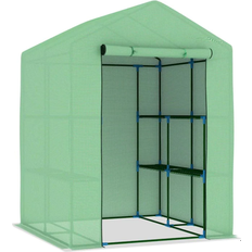 Freestanding Greenhouses vidaXL 48167 Stainless Steel Plastic