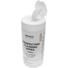 Toalett - og husholdningspapir Deltaco Disinfecting Cleaning Wipes 100pcs
