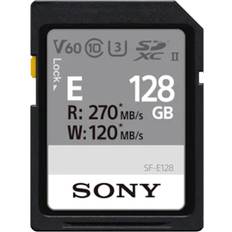Sony 128 GB Minnekort & minnepenner Sony SF-E SDXC Class 10 UHS-II U3 V60 270/120MB/s 128GB