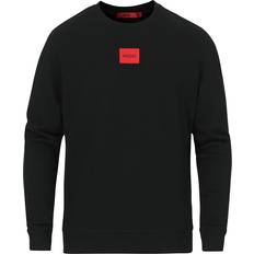 Hugo Boss Herren Pullover Hugo Boss Diragol212 Logo Label Sweatshirt - Black