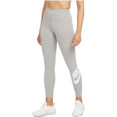 Grey nike shorts Nike Essential High-Waisted Leggings - Dark Grey Heather/White