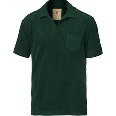 Oas Solid Terry Polo Shirt - Green