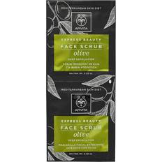 Antioksidanter Ansiktspeeling Apivita Express Beauty Face Scrub Deep Exfoliation Olive 8ml 2-pack