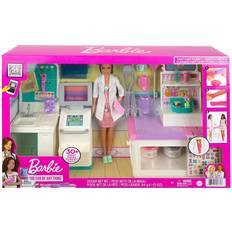 Barbie Puppenzubehör Puppen & Puppenhäuser Barbie Fast Cast Clinic Playset with Brunette Doctor Doll