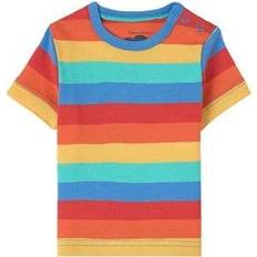 Trykknapper T-skjorter Frugi Favourite T-shirt - Rainbow Stripe