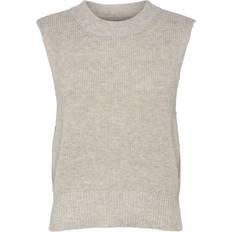 Only Paris Knitted Waistcoat - Pumice Stone