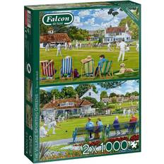 Jumbo Falcon The Village Sporting Greens 2×1000 Pieces