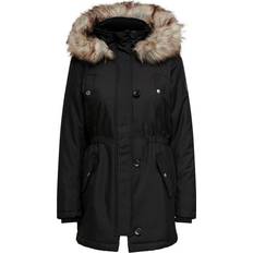 Only Women's Iris Winter Parka Jacket - Black