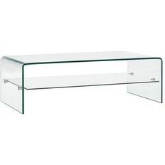 Sofabord på salg vidaXL Tempered Glass Sofabord 45x98cm