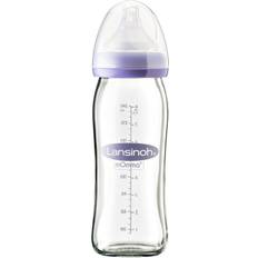 Silikon Kinder- & Babyzubehör Lansinoh Glass Feeding Bottle with NaturalWave Teat 240ml