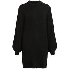 Object Collector's Item Eve Nonsia Ballon Sleeved Knitted Dress - Black