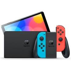 Nintendo Spillkonsoller Nintendo Switch OLED Model - Neon Red/Neon Blue