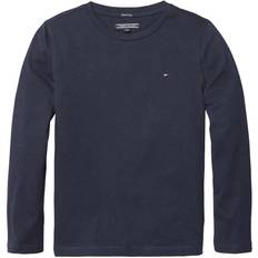 9-12M T-Shirts Tommy Hilfiger Long Sleeve Organic Cotton T-shirt - Sky Captain (KB0KB04141-420)