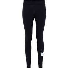 Tights Nike Women's Sportswear Essential Mid-Rise Swoosh Leggings- Black/White