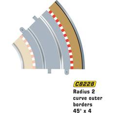 Scalextric Radius 2 Curve Outer Borders 45x4 C8228