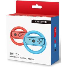Nintendo Switch - Trådløs Ratt & Racingkontroller Tech of Sweden Nintendo Switch Joy-Con Wheel - Blue/Pink
