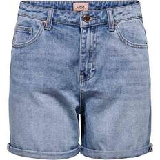 Viskose Shorts Only Phine Life Denim Shorts - Blue/Blue Light Denim
