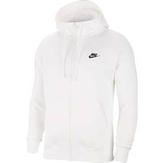 Nike club fleece full zip Nike Sportswear Club Fleece Men's Full-Zip Hoodie - White/White/Black