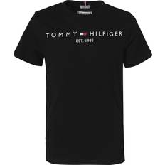 Schwarz T-Shirts Tommy Hilfiger Essential Organic Cotton Logo T-shirt - Black (KS0KS00210-BDS)