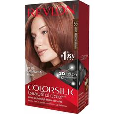 Reddish brown hair dye Revlon ColorSilk Beautiful Color #55 Light Reddish Brown