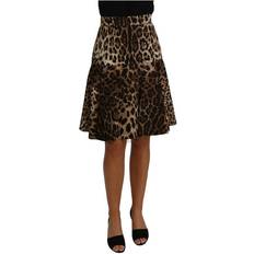 A-line Skirts Dolce & Gabbana A-Line Leopard Print Skirt - Brown
