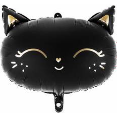 Dyre - og figurballonger PartyDeco Foil Ballons Cat Black/Gold