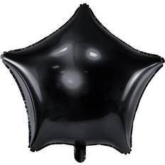 PartyDeco Foil Ballons Star 48cm Black