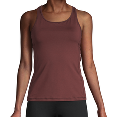 Casall Essential Racerback with Mesh Insert Tank Top - Mahogany Red