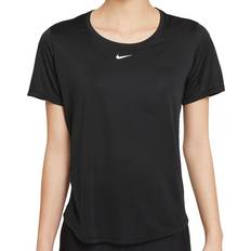 Nike Dame Klær Nike Dri-FIT One Short-Sleeve Top Women - Black/White
