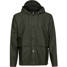 Rains Short Hooded Coat Unisex - Green