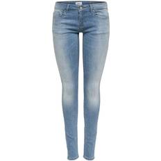 Only Coral Life Slim Skinny Fit-Jeans - Blue/Blue Light Denim