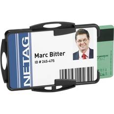 Durable Dual Security Pass Holder for 2 ID Cards