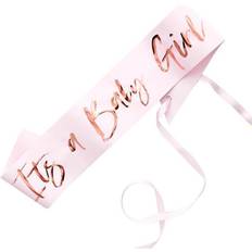Fotoprops, Partyhüte & Ordensbänder Ginger Ray Sash It´s a Baby Girl Pink/Rose Gold