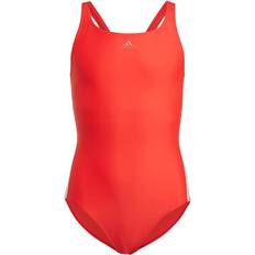 Ärmellose Badeanzüge adidas Athly V 3-Stripes Swimsuit - Vivid Red/White (GQ1143)