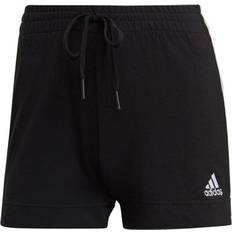 Adidas Dame Bukser & Shorts adidas Essentials Slim 3-Stripes Shorts Women - Black/White