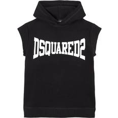Sweatshirt Dresses Children's Clothing DSquared2 Boxer Logo Hooded Dress - Black (DQ0128D005UJDQ900)