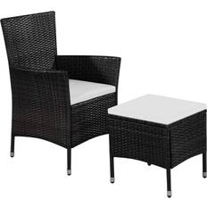 VidaXL Outdoor Lounge Sets vidaXL 44091 Outdoor Lounge Set, Table incl. 1 Chairs