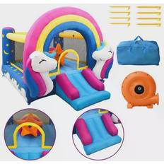 Happyhop Inflatable Bouncy Castle with Slide 335x265x215cm