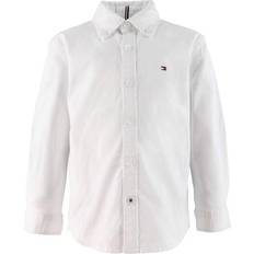 Baumwolle Hemden Tommy Hilfiger Boy's Stretch Oxford Shirt - White (KB0KB06964YBR-YBR)