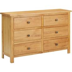 Oaks Chest of Drawers vidaXL Solid Oak Wood Chest of Drawer 41.3x28.7"