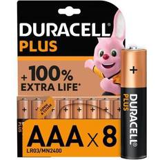 Duracell AAA (LR03) Batterier & Ladere Duracell Plus AAA 8-pack