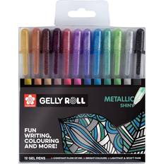 Sakura Gelly Roll Metallic Shiny Gel Pens 12-pack