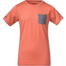 Oransje T-skjorter Bergans Myske Wool Youth Tee - Cantaloupe (8916)