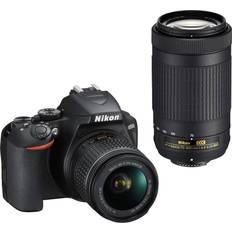 Nikon F Digital Cameras Nikon D3500 +AF-P DX18-55mm F3.5-5.6G VR + AF-P DX 70-300mm F4.5-6.3G ED