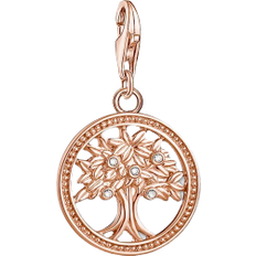 Thomas Sabo Tree Of Life Charm - Rose Gold/Transparent