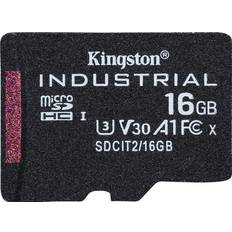 16 GB Minnekort Kingston Industrial microSDHC Class 10 UHS-I U3 V30 A1 16GB